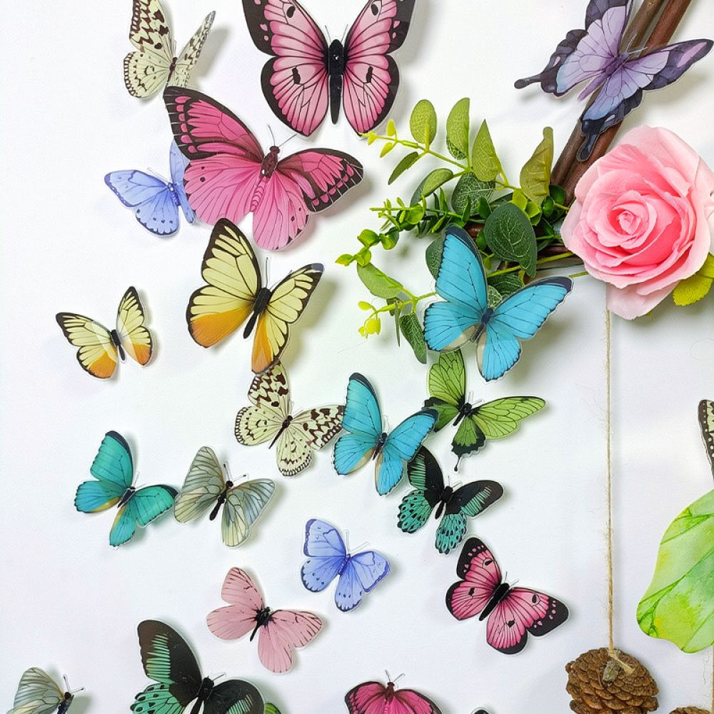 Sztuczne motyle – naklejki na  – Art And Craft For Nursery recenzja i cena