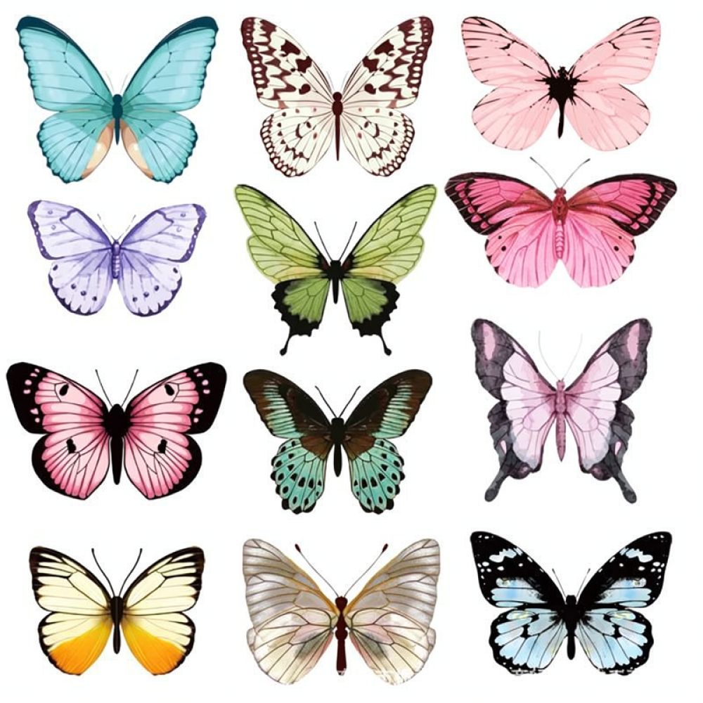 Sztuczne motyle – naklejki na  – Art And Craft For Nursery recenzja i cena