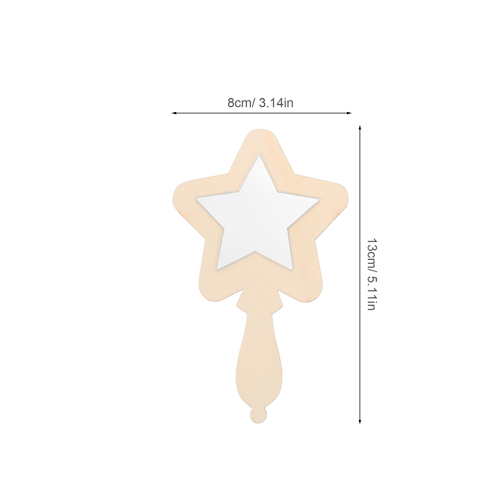 10 szt. Drewniane małe lusterk – Art And Craft For Nursery recenzja i cena