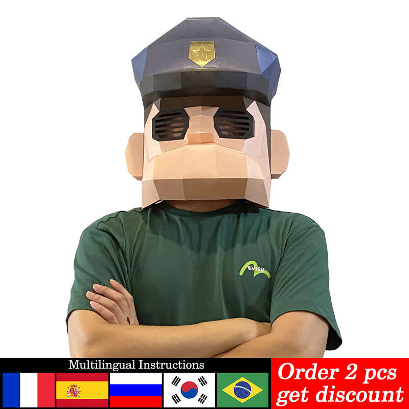 Cartoon policja maska papier M – Art Craft Cardboard recenzja i cena