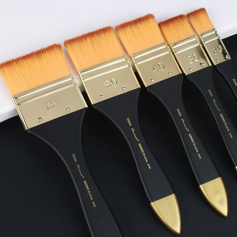 5 pędzli płaskich w różnych ro – Gouache Paint Set recenzja i cena
